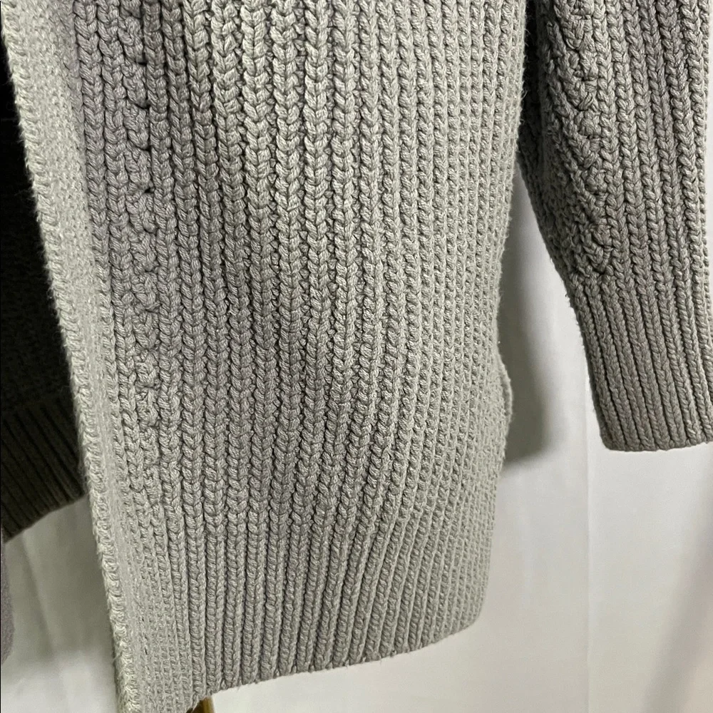 Free People Gray Oversized Chunky Knit Nightingale Cardigan - Picture 10 of 16